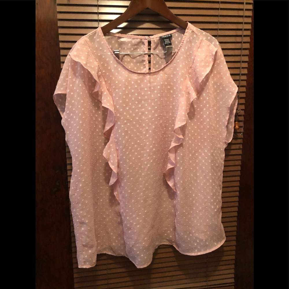 Dainty Plus Size Pink Blouse